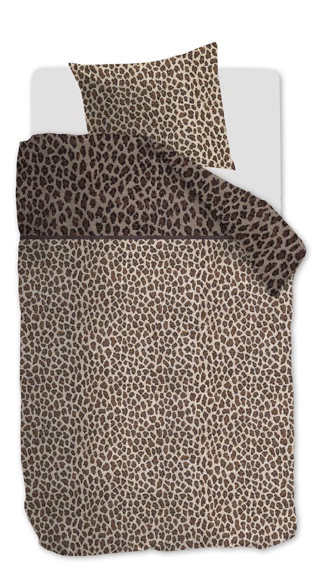 Rivièra Maison Cheetah Dekbedovertrek - Extra breed - 260x200/220 cm - Bruin