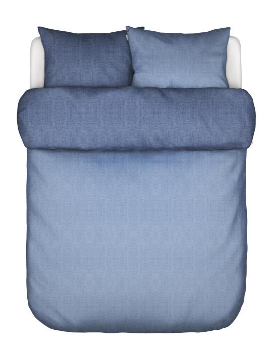 MARC O'POLO Malthe Dekbedovertrek Blauw - Lits-Jumeaux XL – 260x200/220 cm