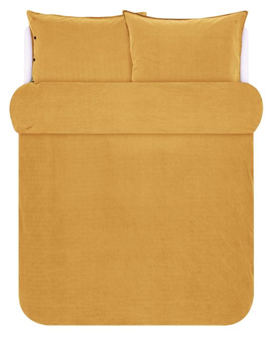 MARC O'POLO Senja Dekbedovertrek Golden yellow - Lits-jumeaux – 240x220 cm + 2 kussenslopen 60x70 cm